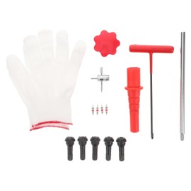 GANAZONO 1 Set Valve Stem Repair Tool Kit Tire Installation Removal Tools for Cars Motorcycles and Bicycles Durable Comprehensive for Tire Maintenance and Leak Fixing