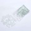 3/8'' Square Mosaic Tiles Transparent Clear Glass Tiles Bulk 200