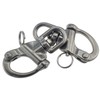 Pair 3-1/2inches Swivel Eye Snap Shackle Quick Release Bail Rigging