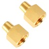 SUNGATOR Brass Pipe Fitting, Adapter, 1/8" Male Pipe x 1/4"