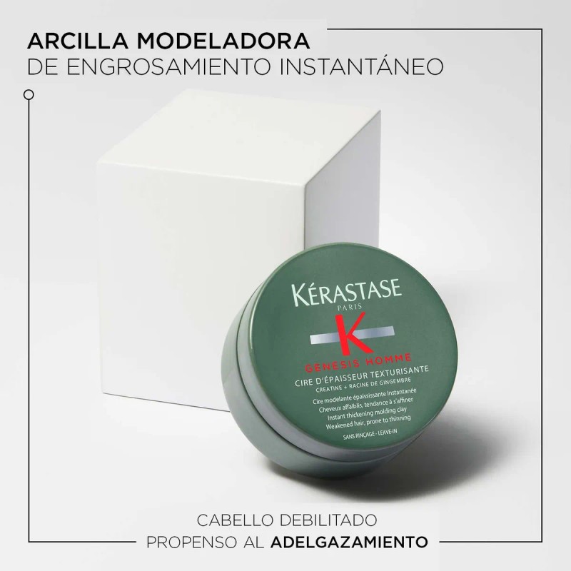 Cera Capilar Genesis Homme Fijadora Anticaída 75ml Kérastase