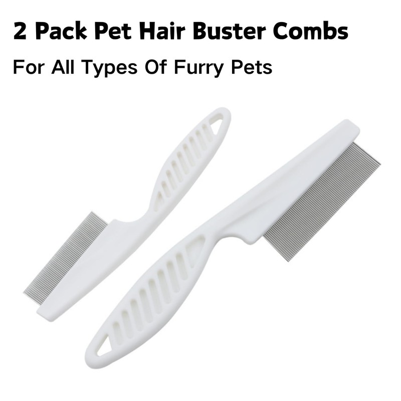 Stainless Steel Rounded Teeth Grooming Comb for Small Pets -