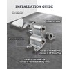 Phivan Foot Operated Faucet Valve - Hands-Free Sink Pedal Brass