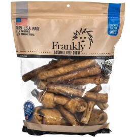 FRANKLY Variety Collagen Beef Chews DOG Bones Long Lasting 1 1/2 Pounds USA - Natural
