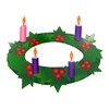 CB Advent Wreath with Pink and Purple Candles Flexible Magnet