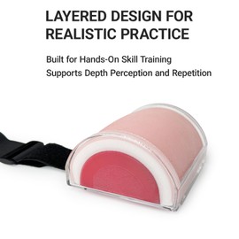Multi-Functional Injection Training Pad – Wearable Injection Practice Kit for IM, ID & SQ Techniques with Skin, Subcutaneous, and Muscle Layers