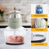 COOKZHOM Green Food Processor,500W Electric Meat Grinder with 8 Cup