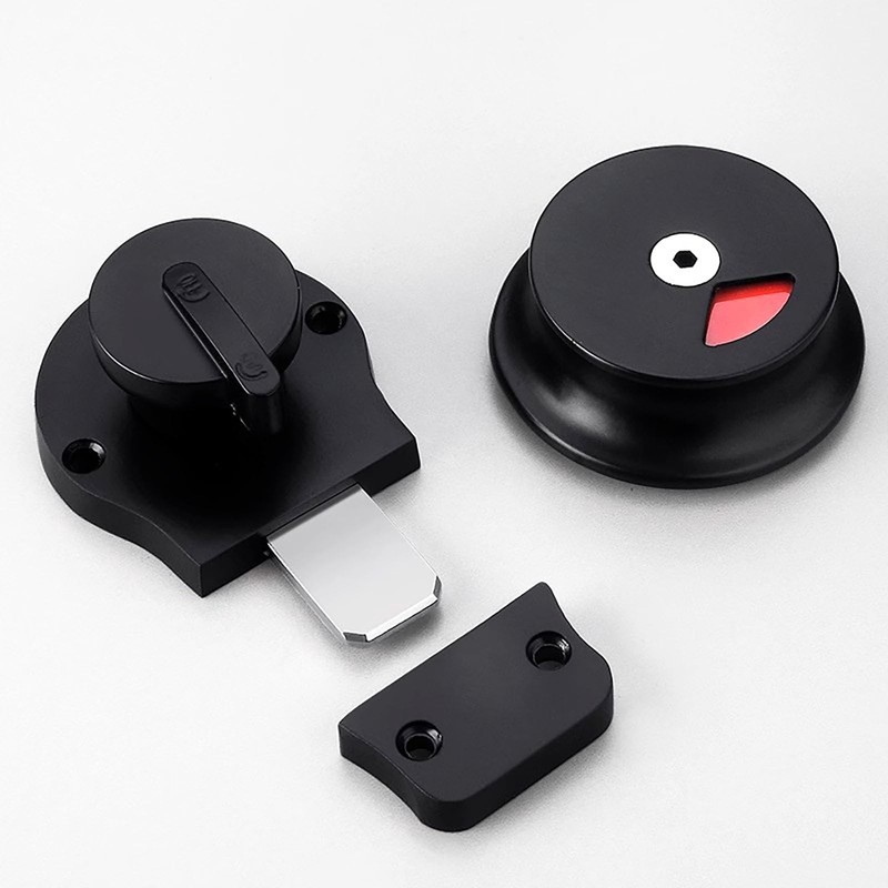 Commercial Restroom Door Handle with Indicator Lock, Available or Occupied