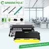 greencycle 1PK Black Toner Cartridge Replacement and 1PK Drum Unit