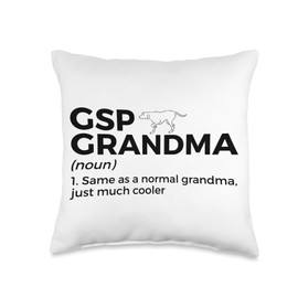 GSP Grandma Definition German Shorthaired Pointer Dog Lover Throw Pillow