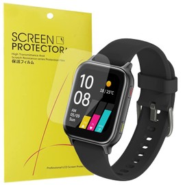 [6 Pack] Compatible with UMIDIGI Smart Watches Uwatch 5 Screen Protector, Giaogor Full Coverage TPU Clear Film Compatible with UMIDIGI Smart Watches Uwatch 5 Fitness Tracker 2021 (TPU- 6 Pack)