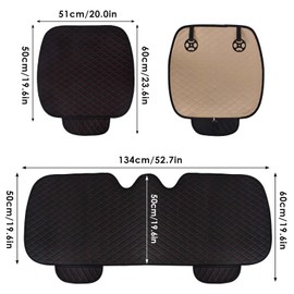 Colexy 3-Piece Set Car Seat Cushion, Universal Seat Cushions, Non-Slip Car Seat Cushion, Car Front Seat and Back Seat Cushion, Car Seat Covers Breathable Seat Covers for Car Seat, SUV, Truck