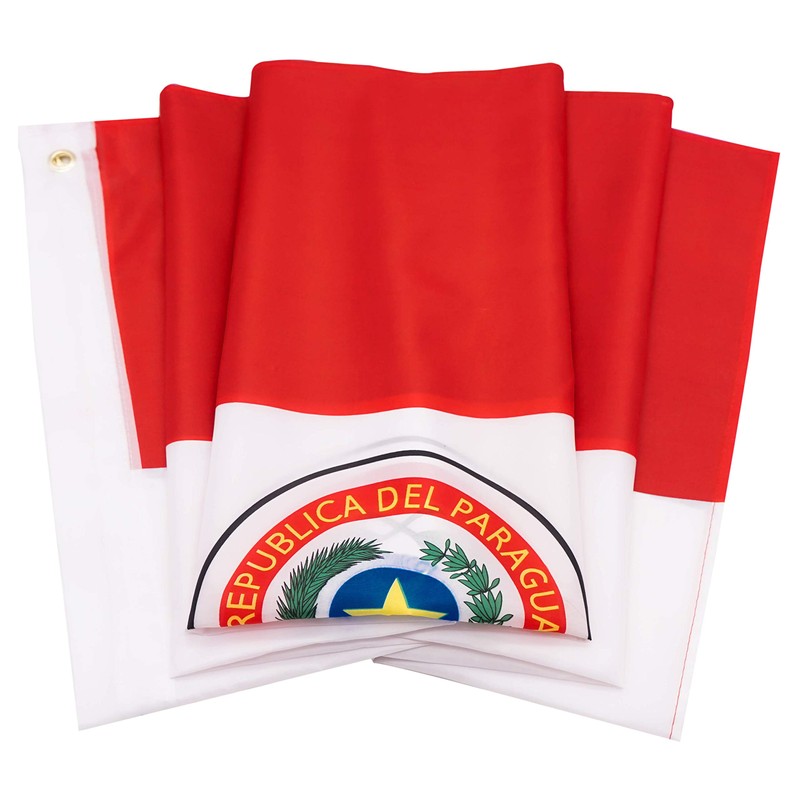 DANF Paraguay Flag 3x5 ft Paraguayan Paraguaian National Flags Polyester