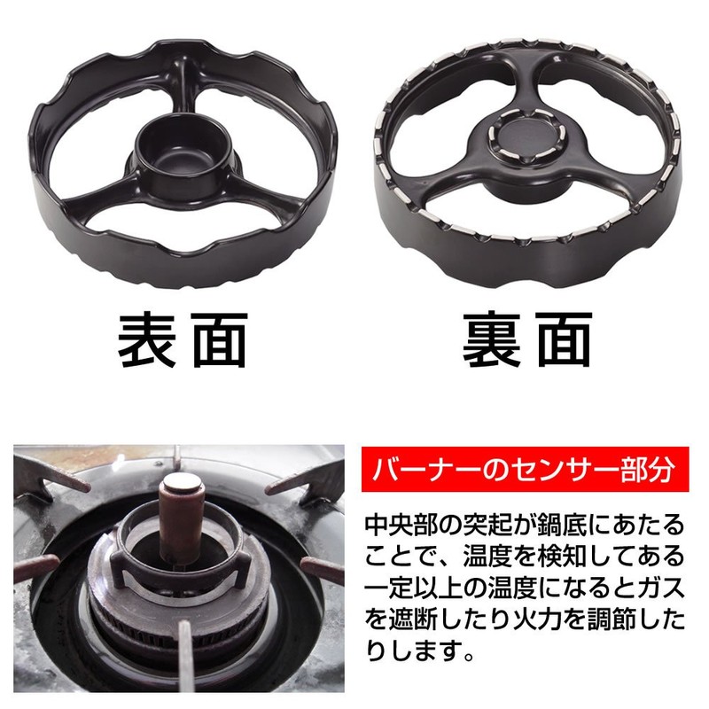 Tohe Ceramic TSG-001a(W) Supplementary Trivet for Overheating Prevention Sensor, White