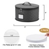 2 Pack 8" Bowl and Dessert Plate Storage Cases -