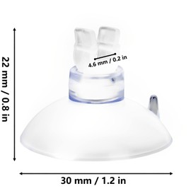 Narcilors 20 Pack Aquarium Suction Cup Clips for Fish Tank Aeration Setup for Standard 3/16" ID Airline Tubing Clear Air Hose Holder Clamp Accessories