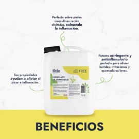 Hidrolato Extracto Acuoso De Hamamelis Hidrosol 100% Natural, Tipo de piel mixta cosmetico facial capilar Hebbe Cosmetics & Ludika 5 L