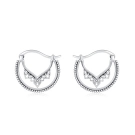 Boho Earrings Silver 925 Women's Earrings Stud Earrings Vintage Jewellery Abalone Shell Hanging Earrings for Women, Sterling Silver