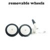 WYI Baby Walker Wheels Replacement Parts, 2'' Plastic Rubber Wheels