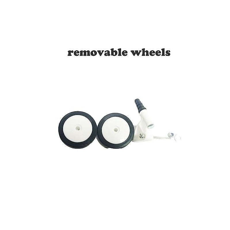 WYI Baby Walker Wheels Replacement Parts, 2'' Plastic Rubber Wheels