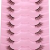 Half Lashes Natural Look Wispy Soft Strip Mink Eyelashes Cat
