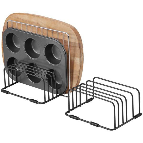 2 Pack Cutting Board Organizer, 5 Slot Cutting Board Holder