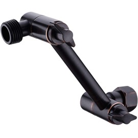 TRUSTMI Adjustable Shower Arm 4 Inch Brass Shower Head Combo Height Adjust Arm Mount Extension, Oil Rubbed Bronze