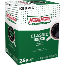 Krispy Kreme Doughnuts Decaf K-Cup Portion Pack for Keurig Brewers, 24 Count