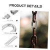 LIFKOME Locking Carabiner Clip Stainless Steel Small Chain Link Connector
