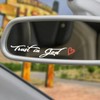 3X Rearview Car Decals, Rearview Car Mirror Decals, Trust in