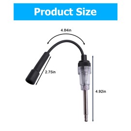 Osilly Car Inline Spark Plug Tester, Automotive Engine Ignition Spark Plug Light Checker, Straight Boot Tool, Small Armature Diagnostic Detector Tool for Cars Lawnmower Motorcycles