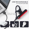 KunHe 4 Pack USB Rechargeable Bike Tail Lights Super Bright