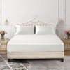 SiinvdaBZX 3-Piece Set Satin Full Fitted Sheet & 2 Pillowcase,