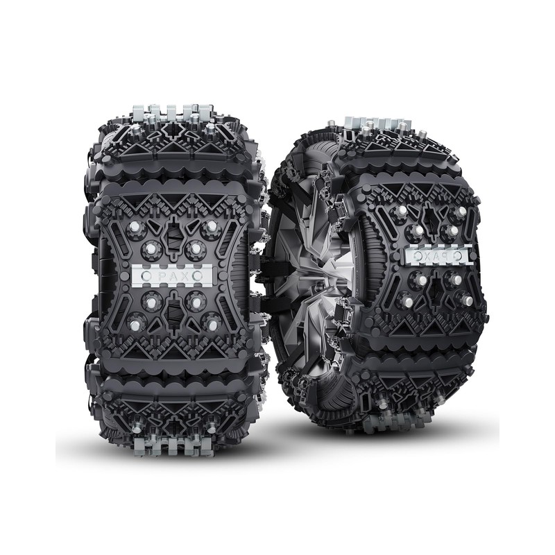 KYX Tire Chains for Car/SUV/Pickup Truks, Adjustable Universal Emergency Snow