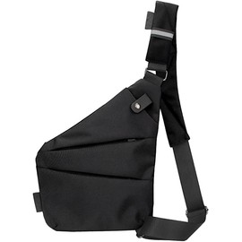 Vevogem 2023 New Personal Flex Bag - Fashion Anti-thief Slim Sling Bag, Side Crossbody Backpack for Outdoor (Black, Left)