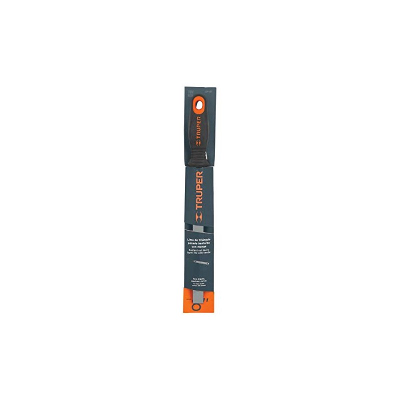TRUPER Lima Triángulo Pesado 8' Con Mango Doble Inye Truper