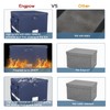 ENGPOW File Box with Lock, Fireproof Document Box with Pockets,