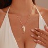 Gold Fish & Pearl Pendant Necklace Dainty Ocean Charm Chain