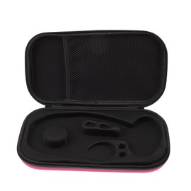 SHOWERORO 1Pc Portable Hard Stethoscope Bag Travel Pouch with Mesh Pocket Compact Nurse Accessories Organizer for Daily Use and Travel Pink