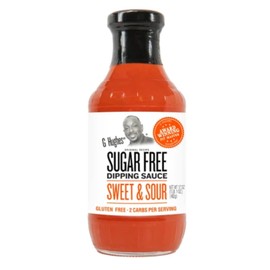 G Hughes Sugar Free Sweet & Sour Sauce - Gluten Free Dipping Sauce, Great Tasting Healthy Sauce, No Sugar Sauce, 2 Carbs Per Serving - 17 Oz (1-Pack)