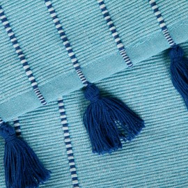 DII Tabletop, Cotton, Blue Stripe, Table Runner, 14x72