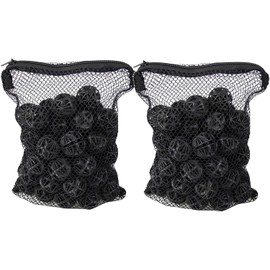 Wave Point Aquarium 1" Bio Balls 50-600 PCS, Free Mesh Bag for Filter Media Wet/Dry Koi Fish Pond (100 pcs)