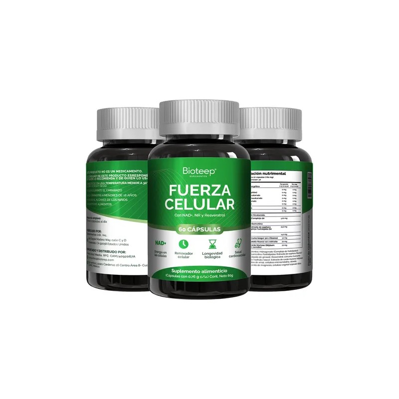 Nad+ 60 Capsulas,suplementos Bioteep | 30 Días