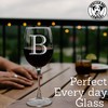 Etched Monogram 16oz Stemmed Wine Glass (Letter B)