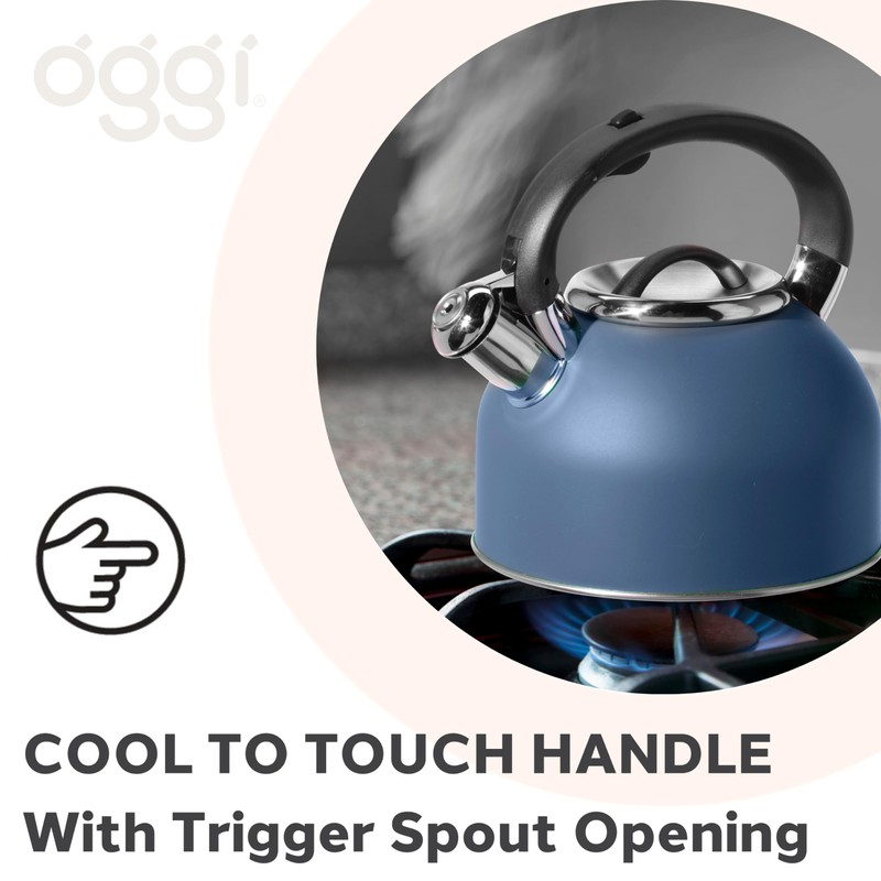 OGGI Tea Kettle for Stove Top - 64oz / 1.9lt,