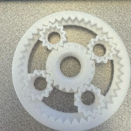 Circular Gear Fidget Spinner – Mechanical Motion in Your Hands fun:_White