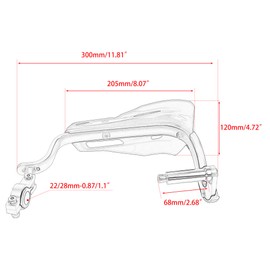 ABCERRSI Dirt Bike Hand Guards,Universal 7/8" and 1 1/8" Motorcycle Handlebar Levers Protector Compatible with ATV Quad Off Road Motorcross-Black