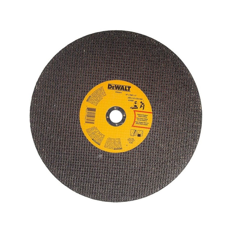 DEWALT Chop Saw Wheel, General Purpose, 14-Inch x 7/64-Inch x