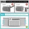 Chiligent Window AC Side Panel with Frame, Adjustable Air Conditioner