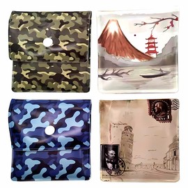 Juguta 4 Stück Taschenaschenbecher, EVA Feuerfest Wiederverwendbar Beutel Geruchlos Aschenbecher Tragbar für Zigarettenasche Kompakt Geruchsdicht Beutel für Raucher Outdoor Reisen Zuhause